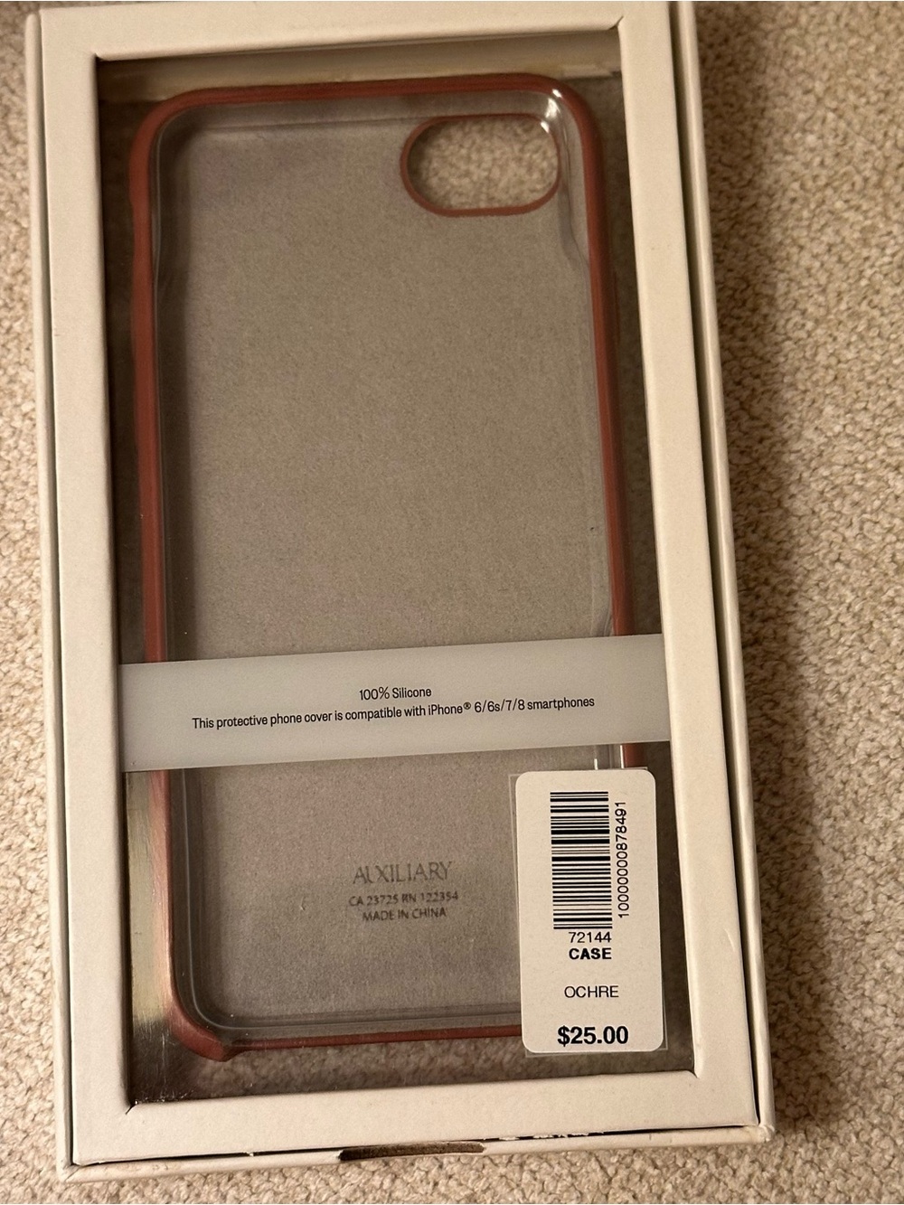 Auxiliary Ochre-Trim Silicone iPhone Case